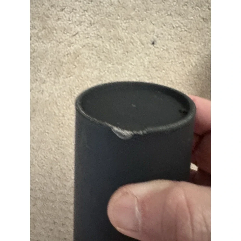 STARBUCKS Black Matte Cold Hot Cup Tumbler w/Straw & Logo 16 oz